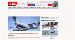 Desktop Screenshot of flugrevue.de